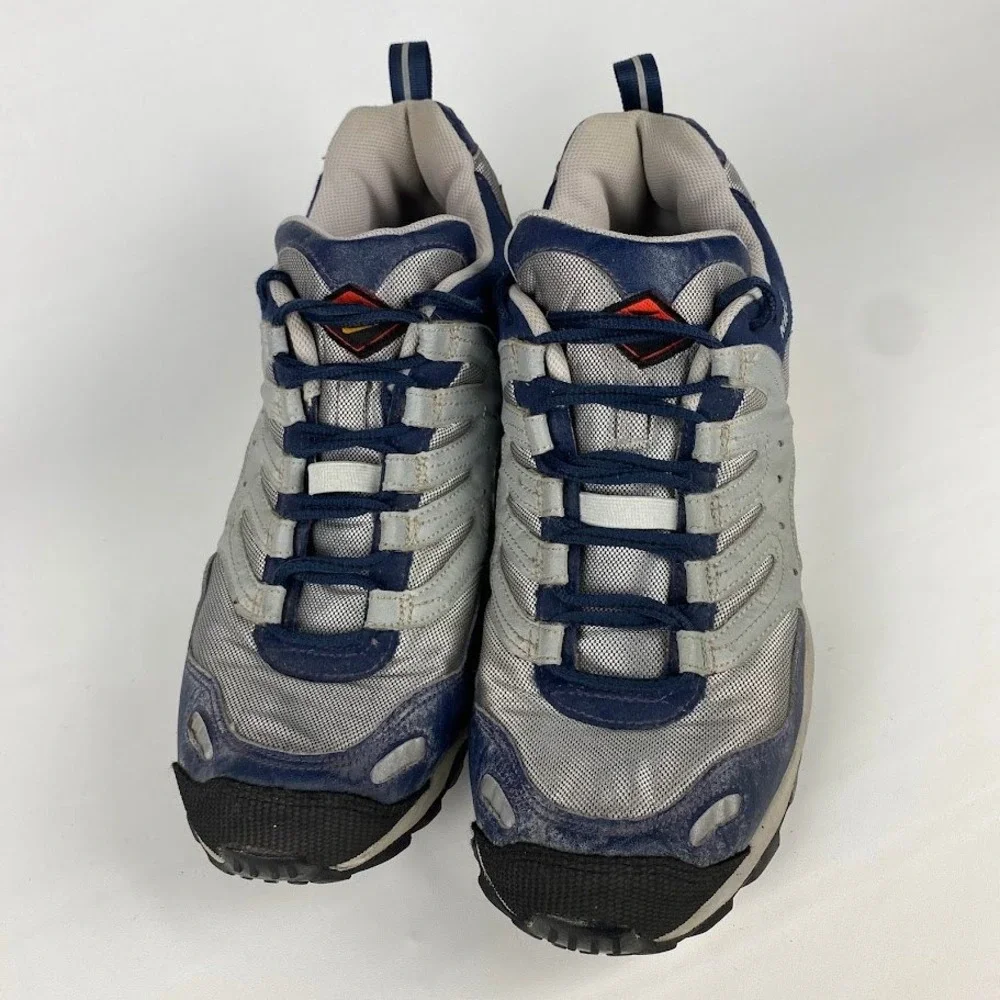 Nike‎ Air Terra Albis Mens 13 Silver Navy Yellow 1998 VTG Trail Shoes 104113-071
